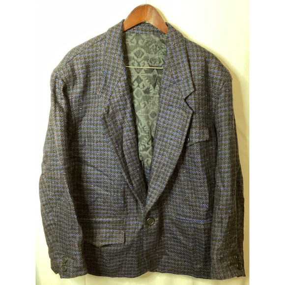 Vintage 80’s BYBLOS Women Blazer Jacket Lightweight Wool Women Size 16‎ - Picture 1 of 11
